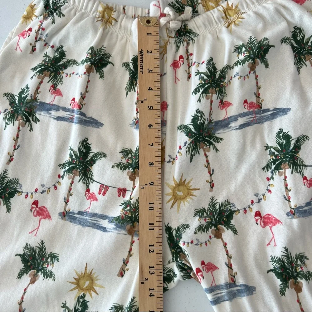 Burt’s Bees Baby Adult Tropical Christmas Flamingos PJ Lounge Pants XXL * Stains - Picture 12 of 16